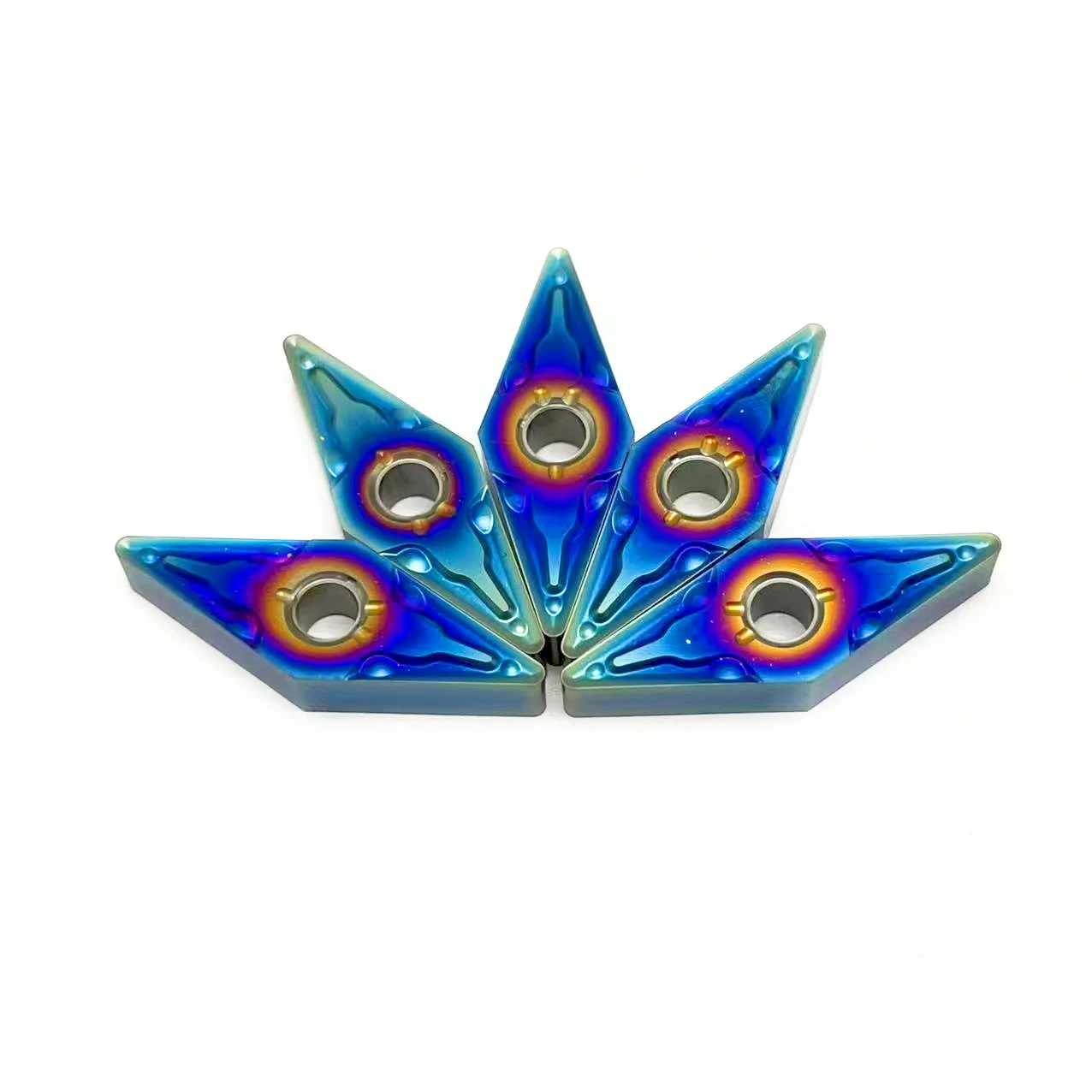 High-quality Blue Nano VNMG160404 KT7030 VNMG160408 KT7030 Turning Tool Blue Flame Series CNC Milling Blades VNMG160404 VNMG