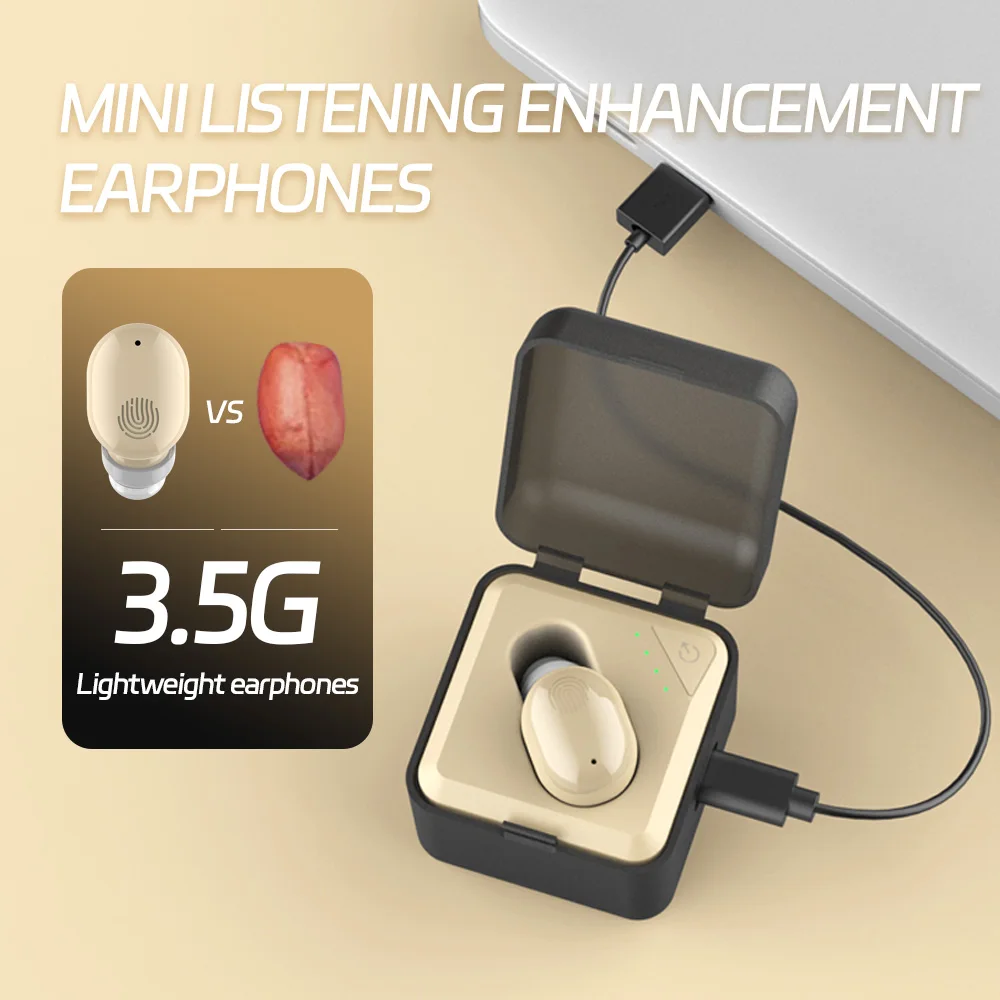 أداة مساعدة السمع الجديدة القابلة لإعادة الشحن لكبار السن لعام 2025 - ملابس ثنائية، مضخم صوت، 3 ألوان #1