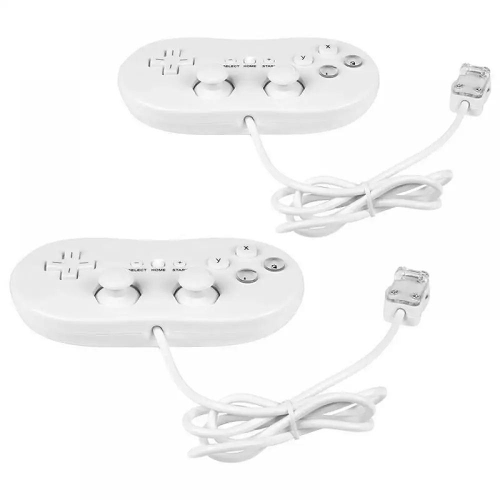 Manette de jeu classique filaire pour télécommande Nintendo Wii/Wii U