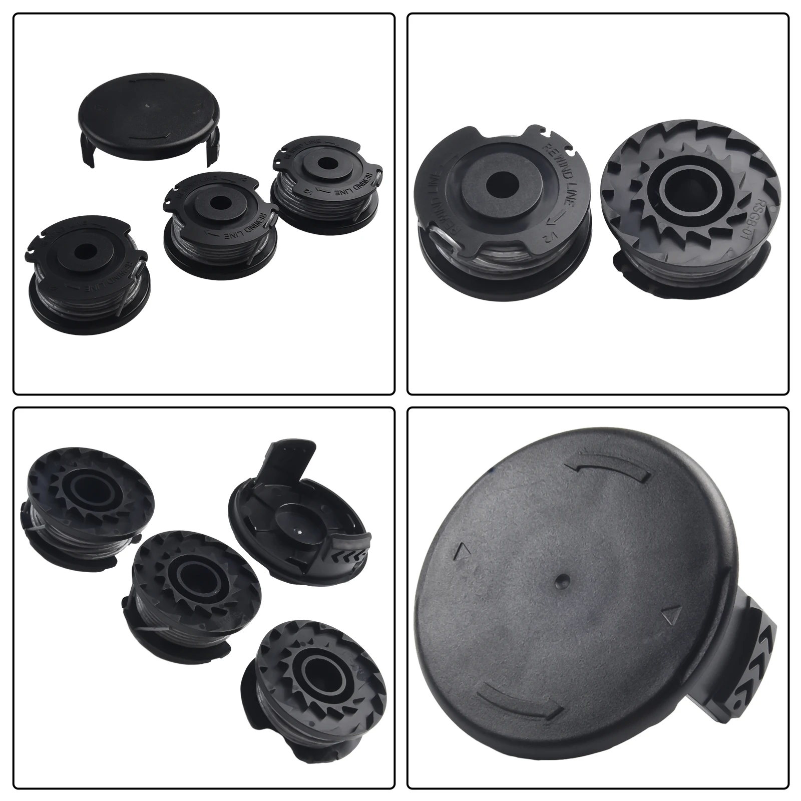 Cover and Line Spool Replacement for Bosch ART 23 26 SL Includes 1 Cover and 3 Spools Practical and Long Lasting Accessories