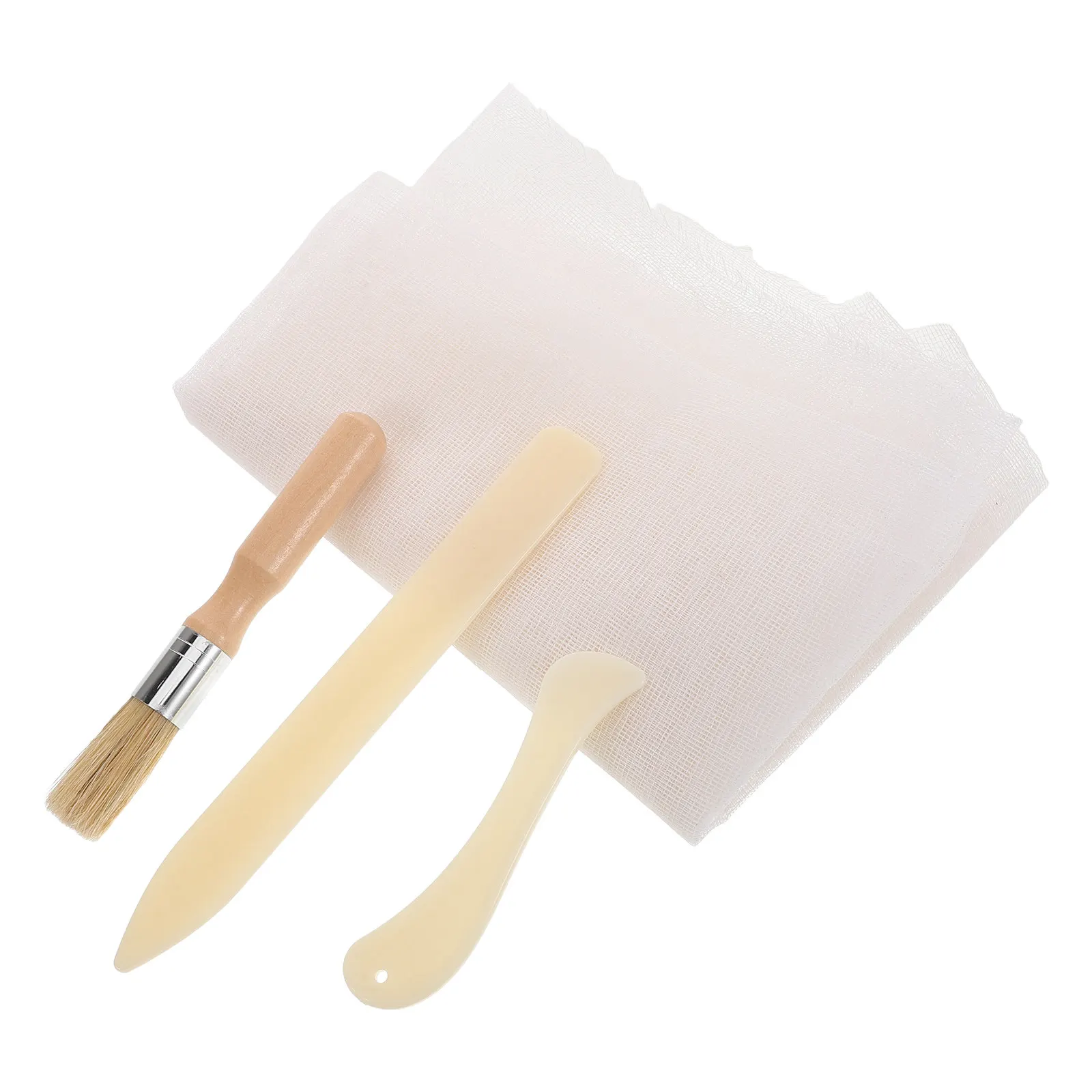 1Set Heritage Book Binding Kit Includes Binding Cloth Wooden Book Cradle Repair Tools All Materials for Precise Ancient Text
