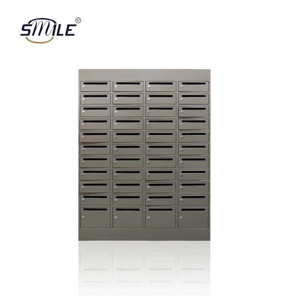 

CHNSMILE Custom Parcel Mailbox Modern Metal Mailboxes Indoor Brown Post Box Fabrication