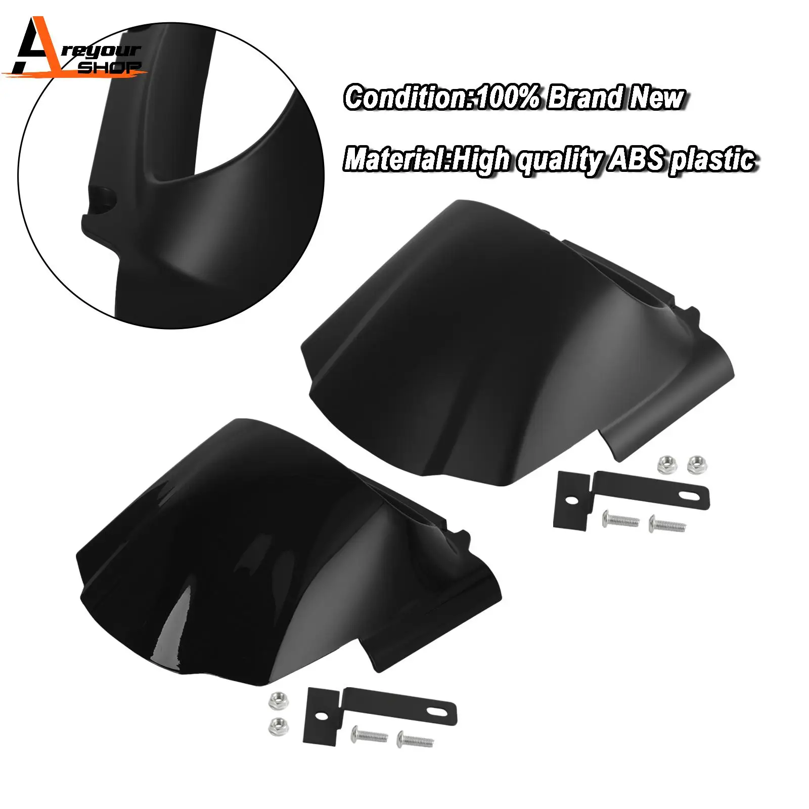 

Areyourshop Headlight Front Fairing Mask Cowl for M8 Softail Fat Bob FXFB 2018 19 20 21 2022
