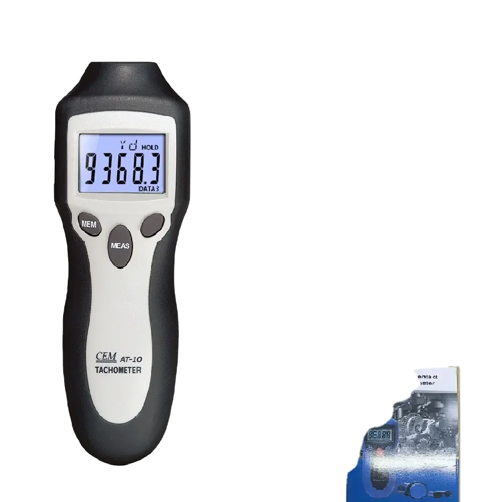 CEM AT-10 Contact / Non-contact Digital Tachometer, 5 Digits LCD Display 50 mm to 2500 mm Detecting Distance