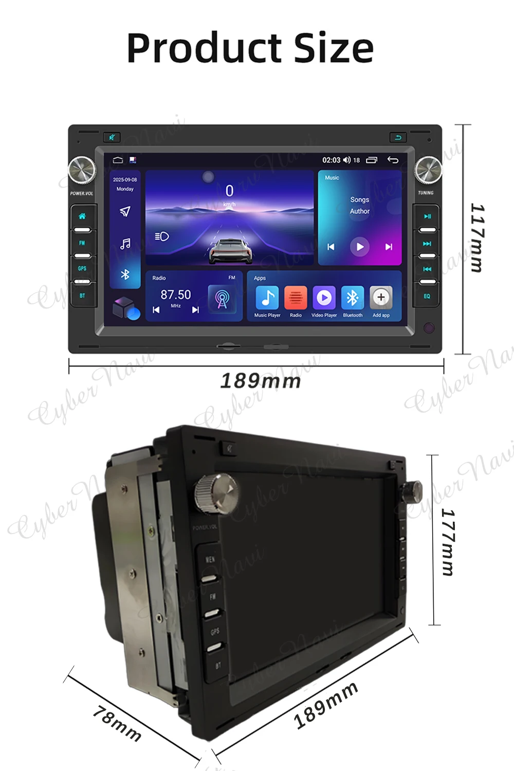 Android auto Car Radio GPS Carplay For Volkswagen Passat Lingyu 1997 1998 1999 2000 2001 2009 QLED Screen 2Din Multimedia Player