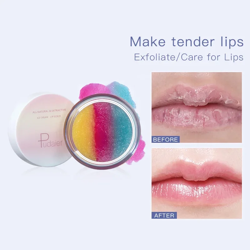 Lips Scrub Make Tender Lip Mask Makeup Exfoliating Exfoliation Gentle Moisturizing Conditioning Exfoliate Care Lips Balm Make-up