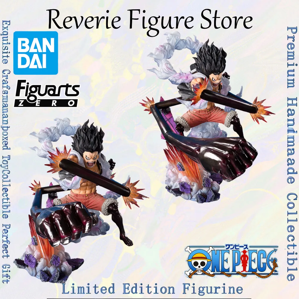 Genuine Bandai Figuarts Zero One Piece Monkey D Luffy Gear 4 Snake Man Figure Anime Toy