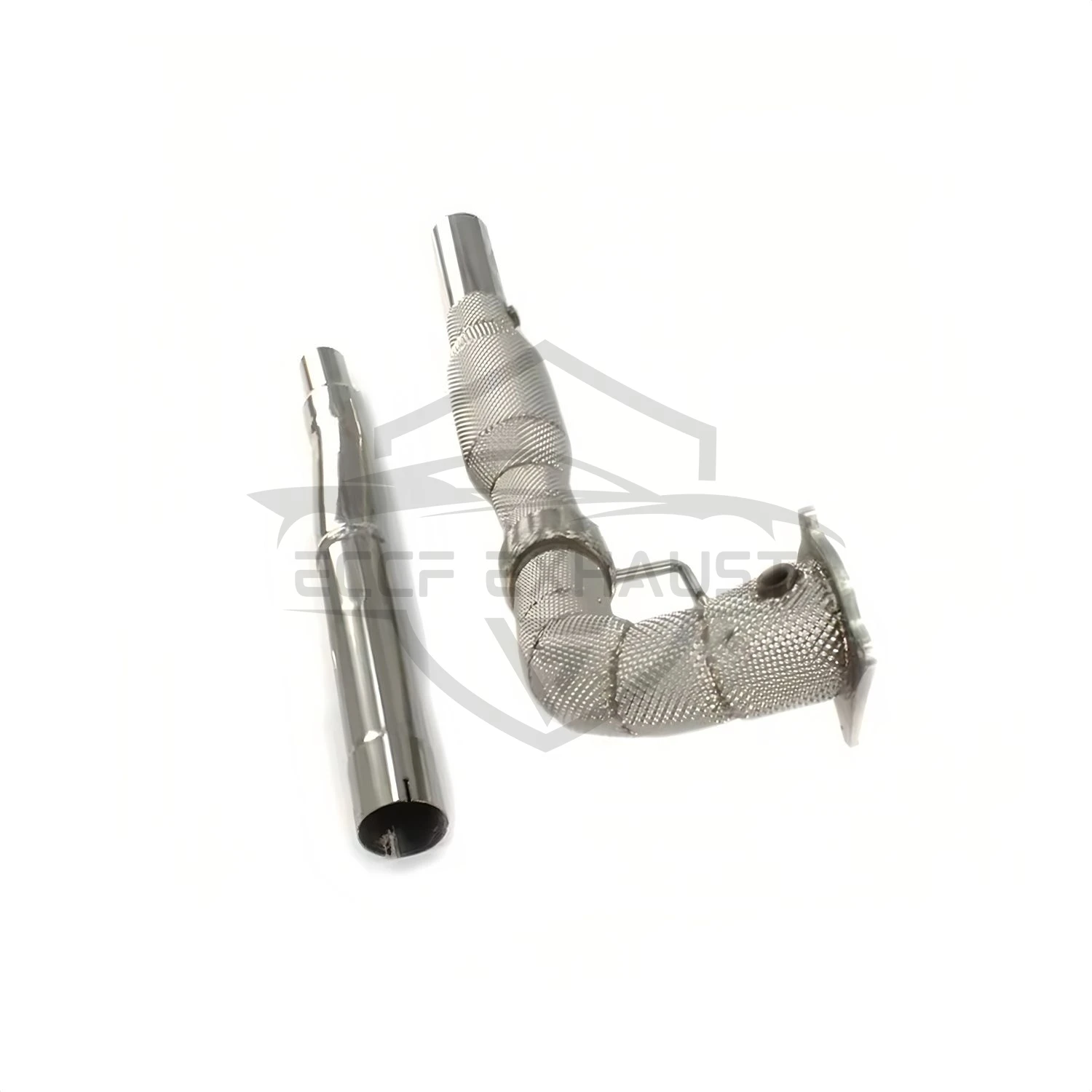 

Stainless Steel Downpipe With Heat Shield For VW golf 6 MK6 R20 2.0 Aggressive Exhaust Sound High Flow Performance Upgrade