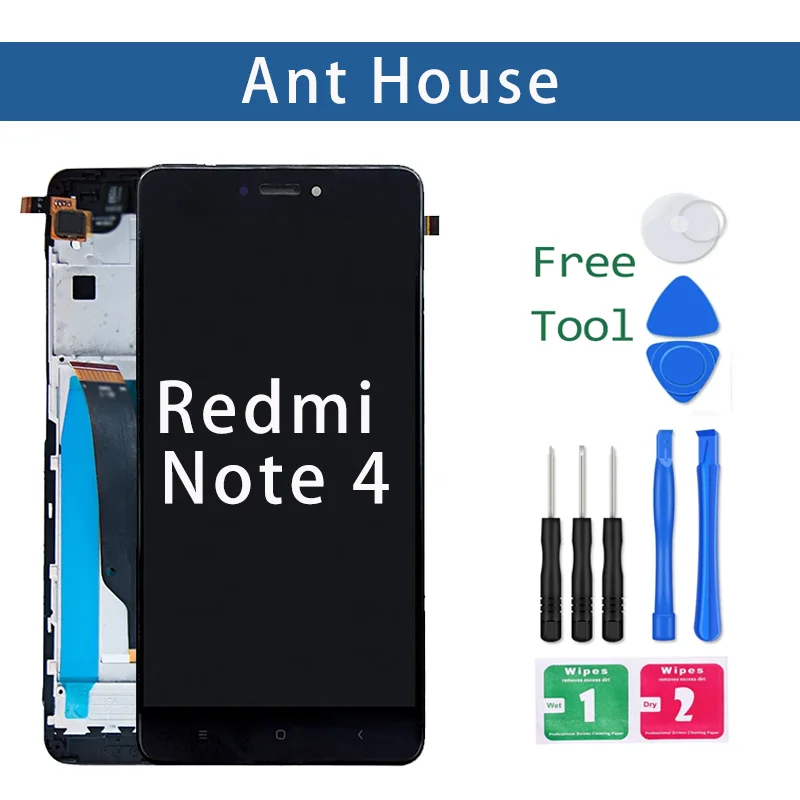 5.5‘’ For Xiaomi Redmi Note 4X Lcd Touch Screen Digitizer For Redmi Note 4 Global Version Snapdragon 625 Display Assembly