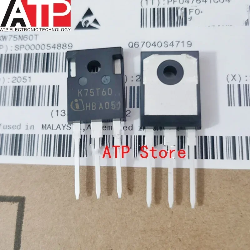 10pcs/lot 100% New Imported Original K75H603 IKW75N60H3 K75T60 IKW75N60T TO-247 75T60 75N60 IGBT 600V 75A/80A TO247-3