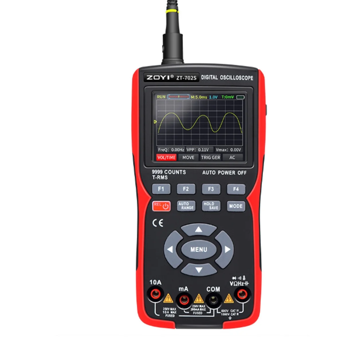 

A04I 702S цифровой осциллограф высокоточный осциллограф двойного назначения мультиметр 10 МГц поддержка хранения формы сигнала 702S китайский