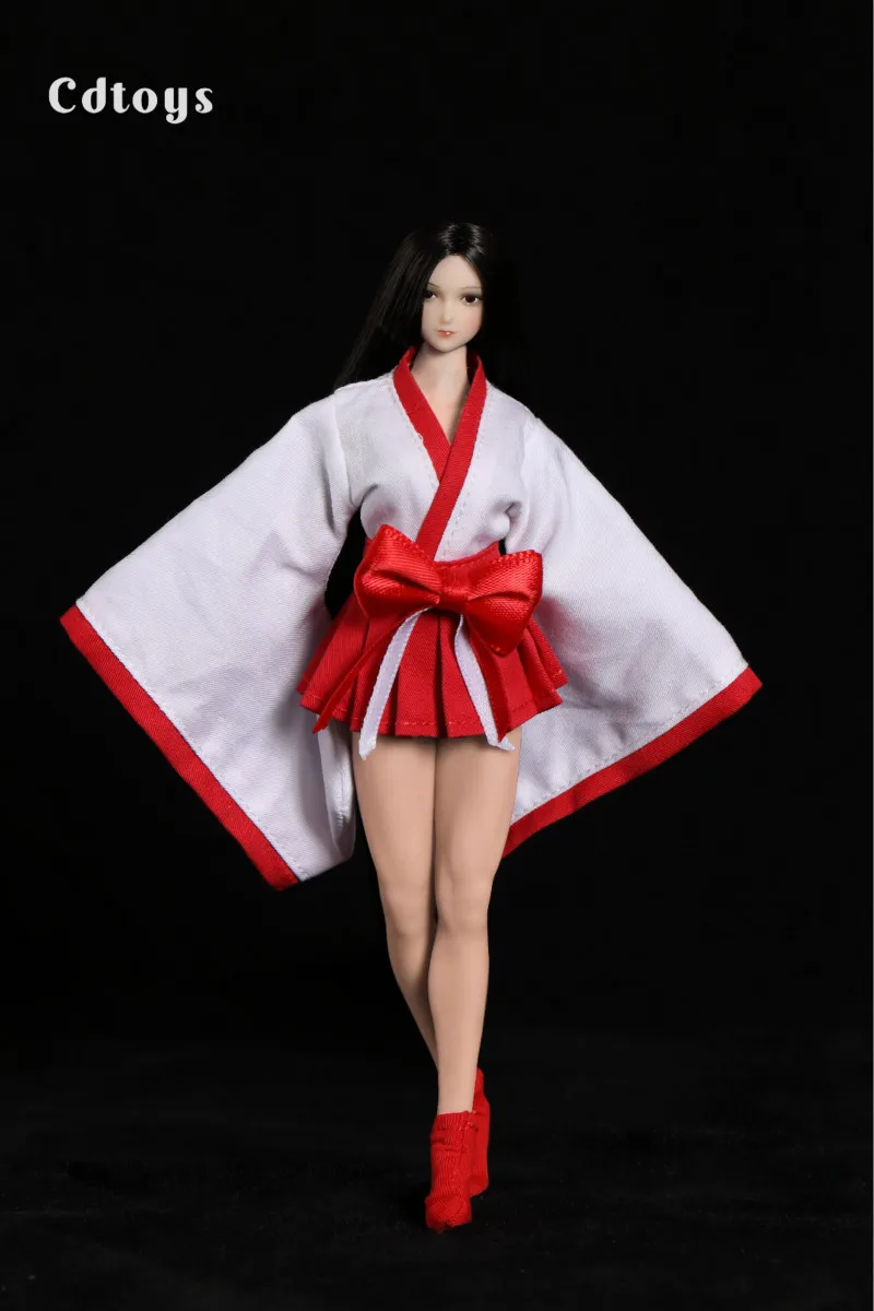 Cdtoys Cd002 1/12 Female Soldier Witch Kimono Suitable for 6 Inch PH TBL Women's Female Action Figure Body Dolls