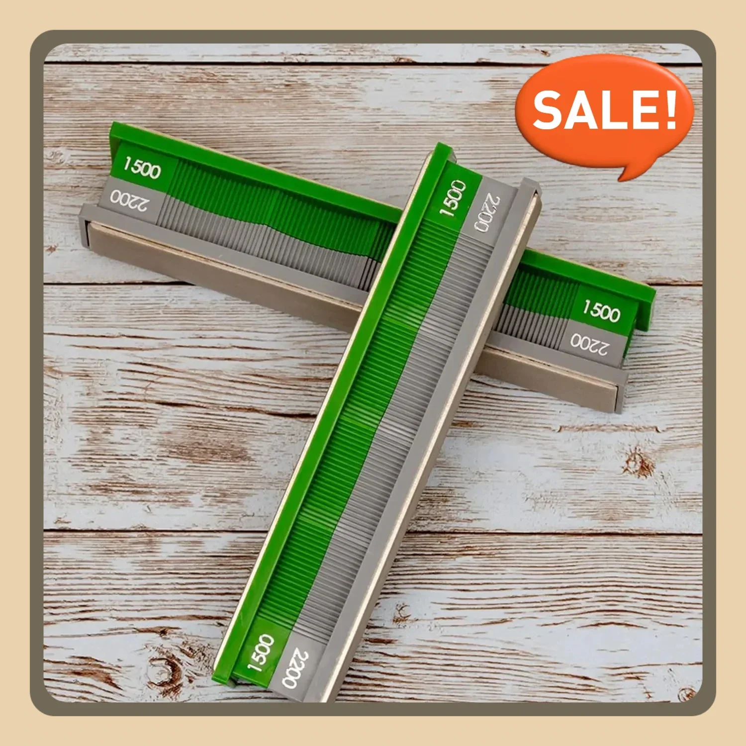 

Precision Knife Sharpener (2 stones of each grit included) - 1500/2200 Grit - Diamond Stones Pack