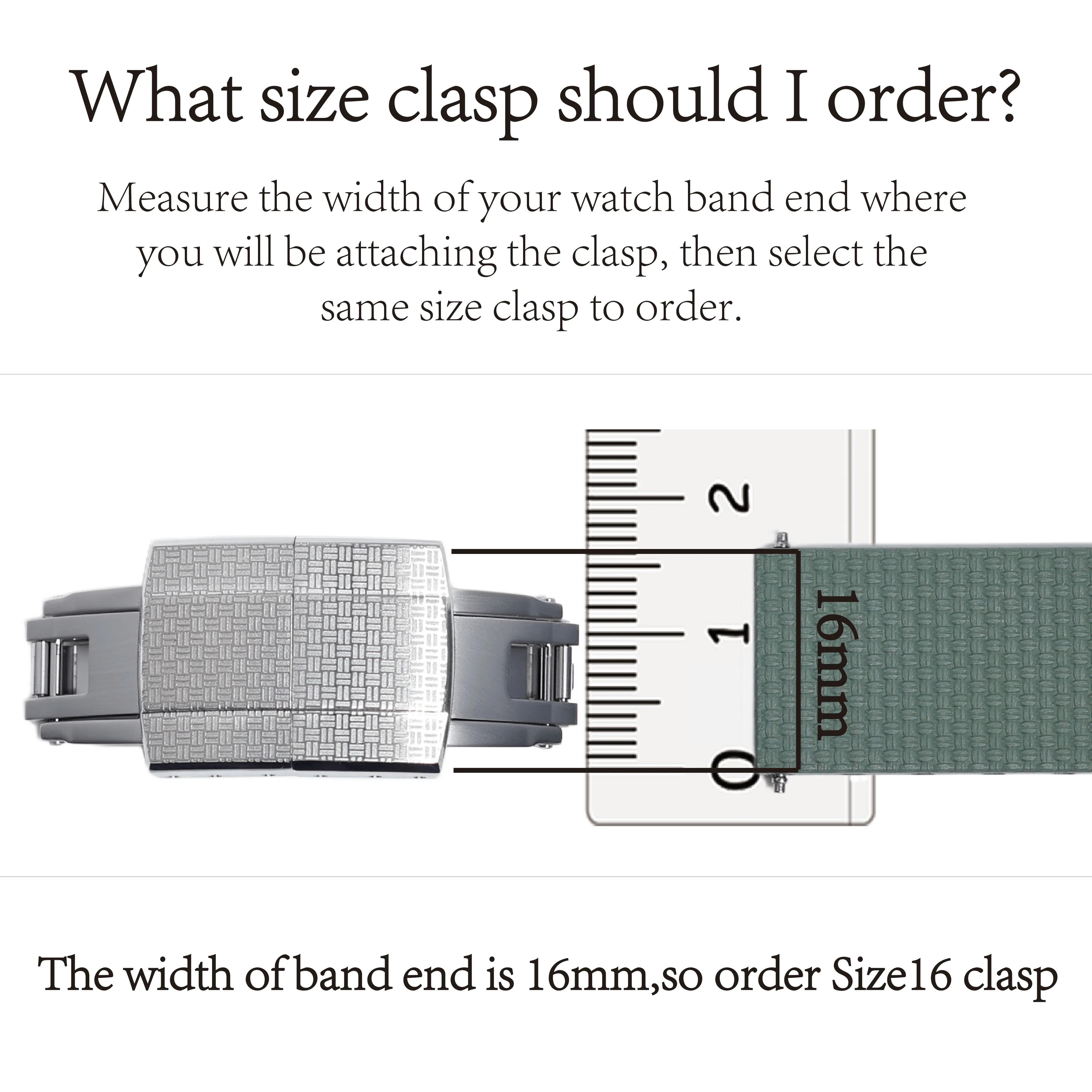 Sailcloth Weaven pattern16mm 18mm 20mm 316L Stainless Steel Butterfly Spring Deployant Folding Buckle Fit For CTS Watch Band
