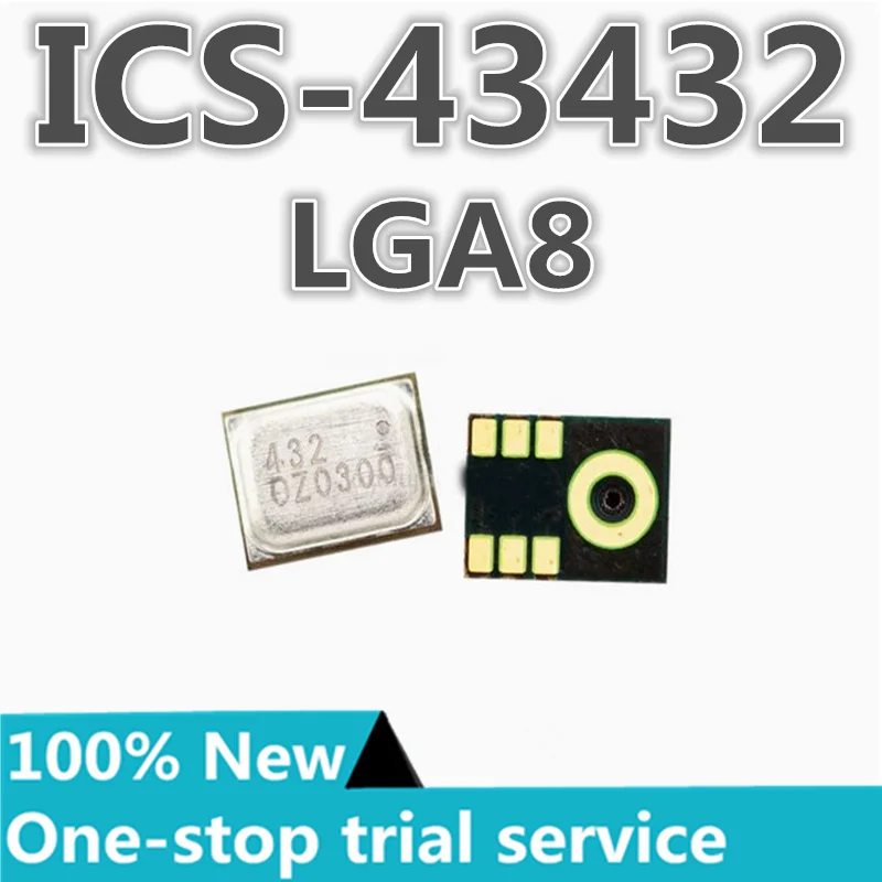 1-20PCS %New ICS-43432 ICS-43434 Mark 432 434 LGA-4 3.5W single-ended stereo microphone chip