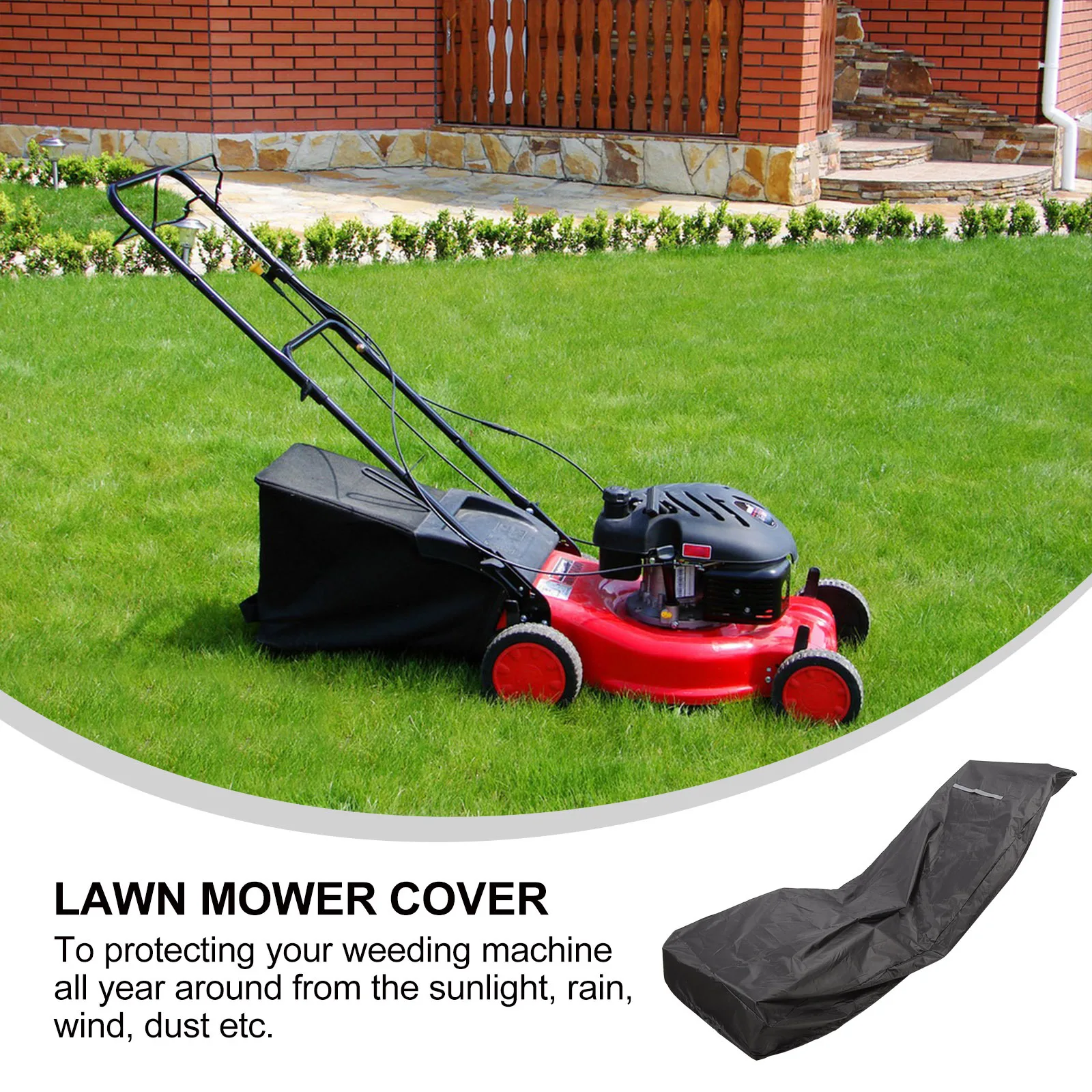 

1Set All Year Round Lawnmower Cover Waterproof Dustproof Sun Proof Push Mower Cover Lawn Mower Covers Waterproof Outdoor