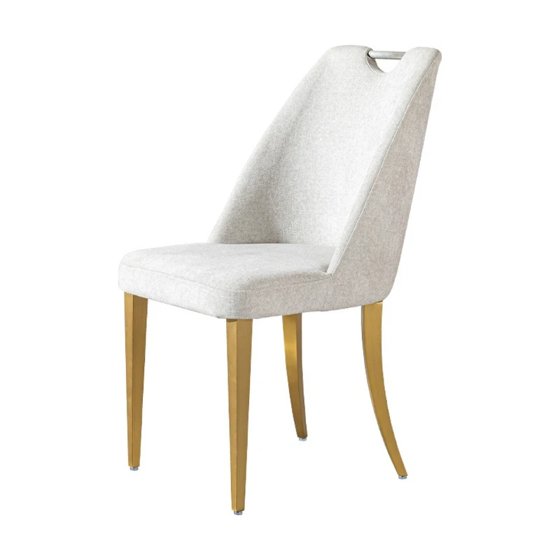 

Dining chair household light luxury high-end Italian light luxury hotel restaurant back chair dining table