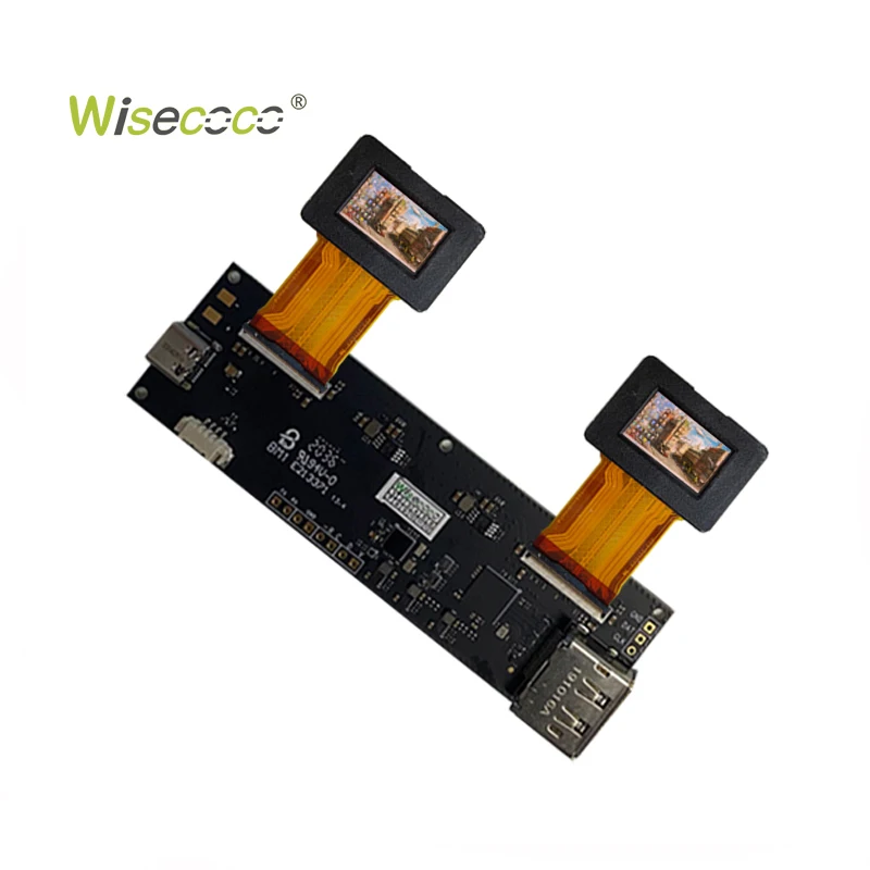 Wisecoco 1920*1080 FHD Mini OLED Display 0.71 Inch Micro AMOLED Panel Dual Micro Oled VR AR Glass