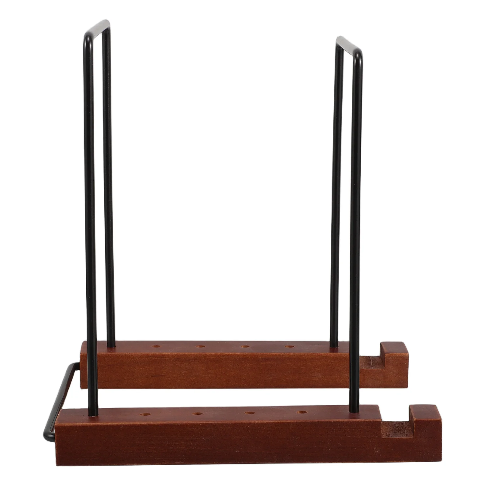 

Wood Iron Vinyl Record Rack Desktop Organizer Portable Storage Stand for Home Use Cd Storage Display Holder Rustic Minimalist