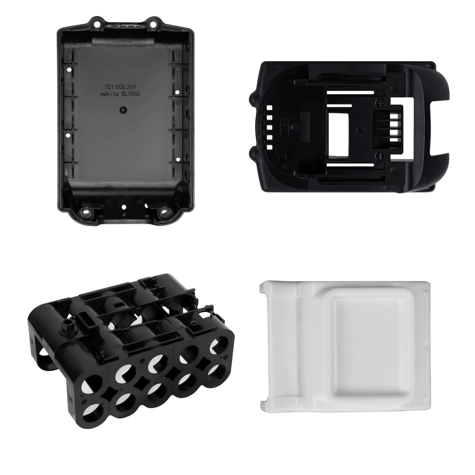 Чехол для аккумулятора, 10 ячеек, замена с печатной платой для Makita 18 В BL1830 BL1840 BL1850B-2 BL1845 4 Ач-5 Ач-6 Ач, пластиковый корпус
