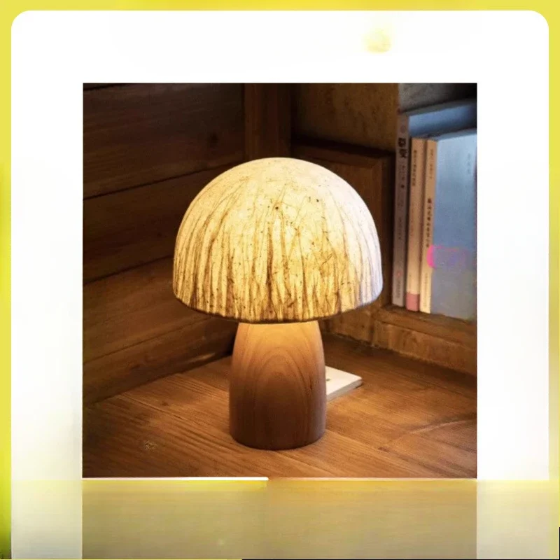 Creative Handmade Living Room Coffee Table Decoration Small and Warm Mushroom Night Light Bedroom Bedside Decorative Table Lamp