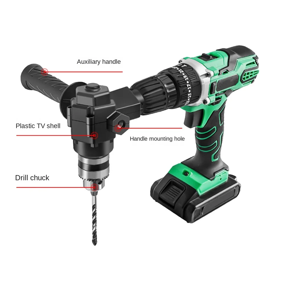 

Лучший-90 ° Угловой адаптер для ударной дрели Угловой адаптер для удлинителя патрона под прямым углом Адаптер для дрели