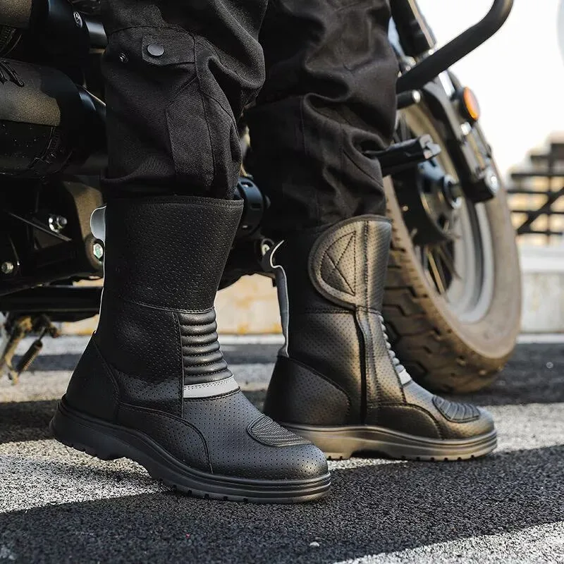 Motorcycle Travel Boots Motobike Riding Boots Non-slip Wear-resistant Breathable Windproof Anti-collision botas para moto