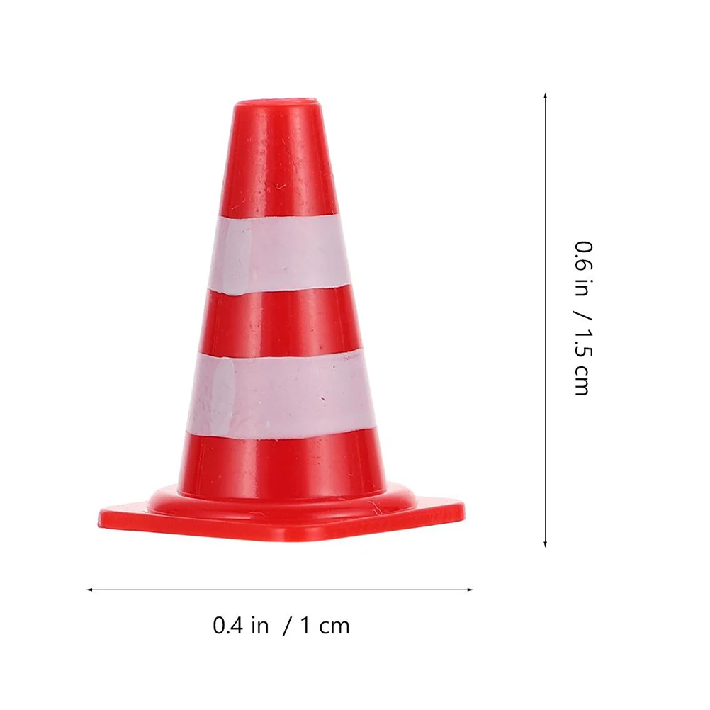 14Pcs Traffic Cones Toy Traffic Barricade Outdoor Playset Toy Plastic Road Street Outdoor Playset Toys for Kids Boys Girls