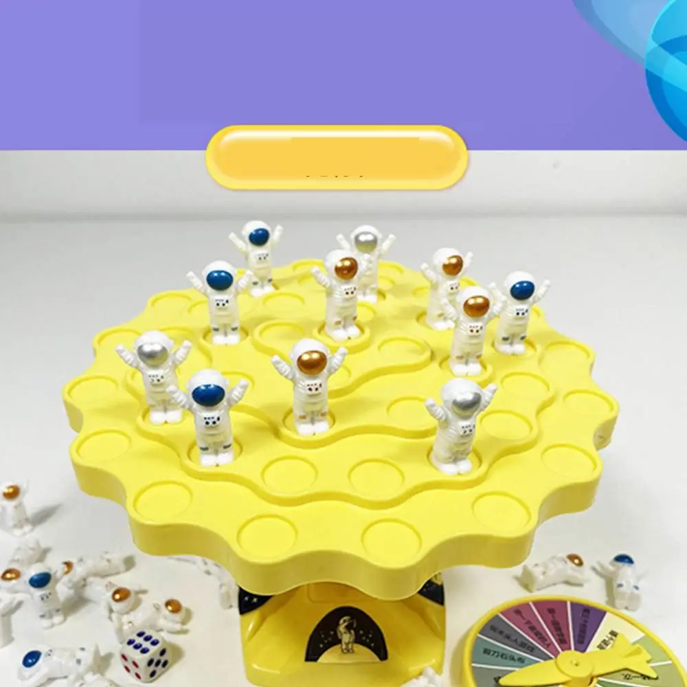 Empilhável plástico Tabletop Game, Balancing Toy Matemática, Astronauta Interação, Interação Pai-Filho, Montessori Math