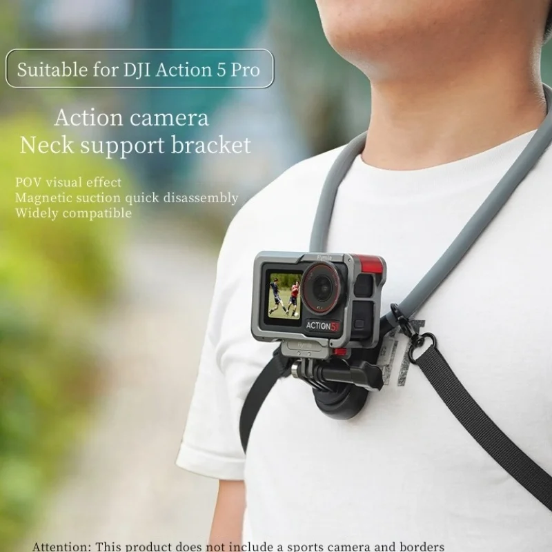 

Quick Release Silicone Neck Mount Magnetic Hold for GoPro Hero Insta360 DJI Osmo Action Action Camera Accessories