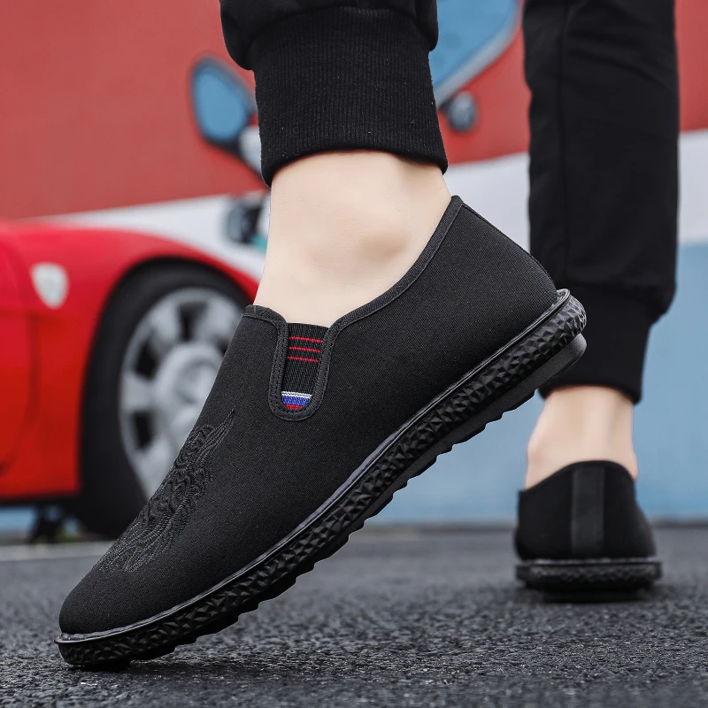 

Легкая летняя эластичная сетчатая дышащая ткань, удобная повседневная мужская прогулочная обувь на плоской подошве с низким берцем и неглубоким отверстием