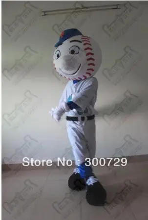 New Adult Hot Sale Foam Cute Doll Mr Met Golf Cartoon Mascot Costume Plush Christmas Fancy Dress Halloween Mascot Costume