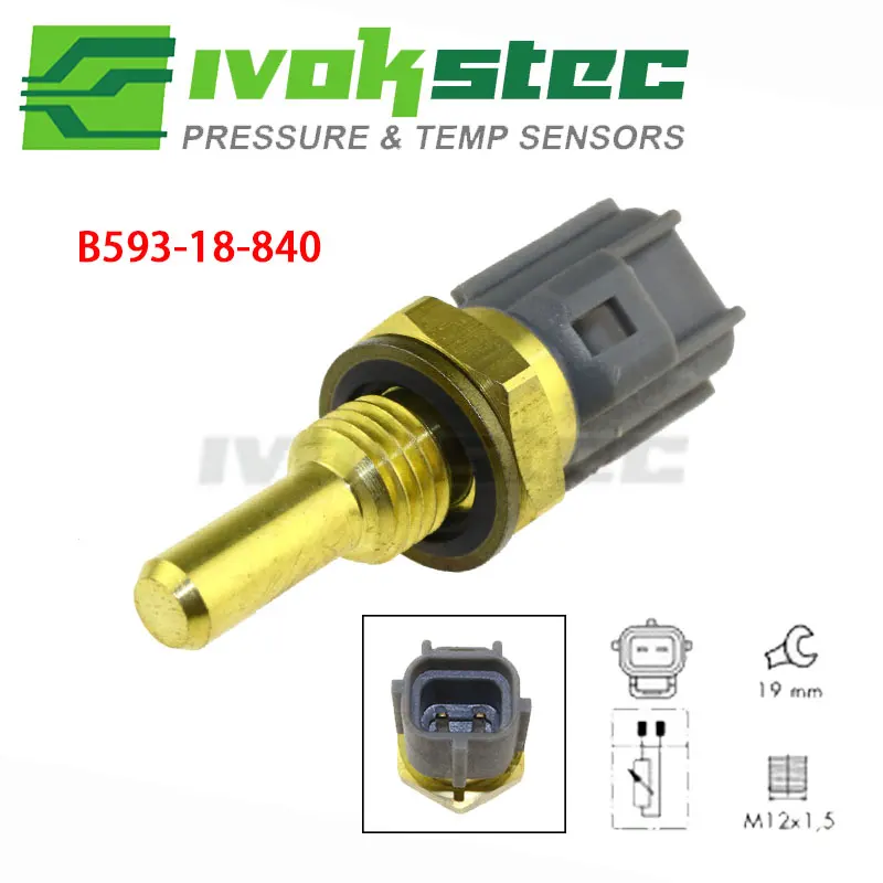 B593-18-840 Sensor emisor de temperatura del agua refrigerante para Mazda 2 3 5 6 121 323 626 CX-5 CX-7 RX-8 Demio MPV Premacy Xedos