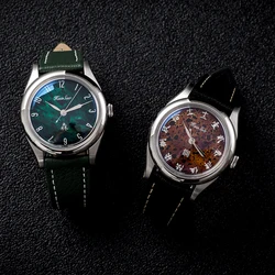 HUASUO Intangible Cultural Heritage Lacquer Series Watch for Men's Swiss SW200 Fully Automatic Mechanical Movement Casual Dress