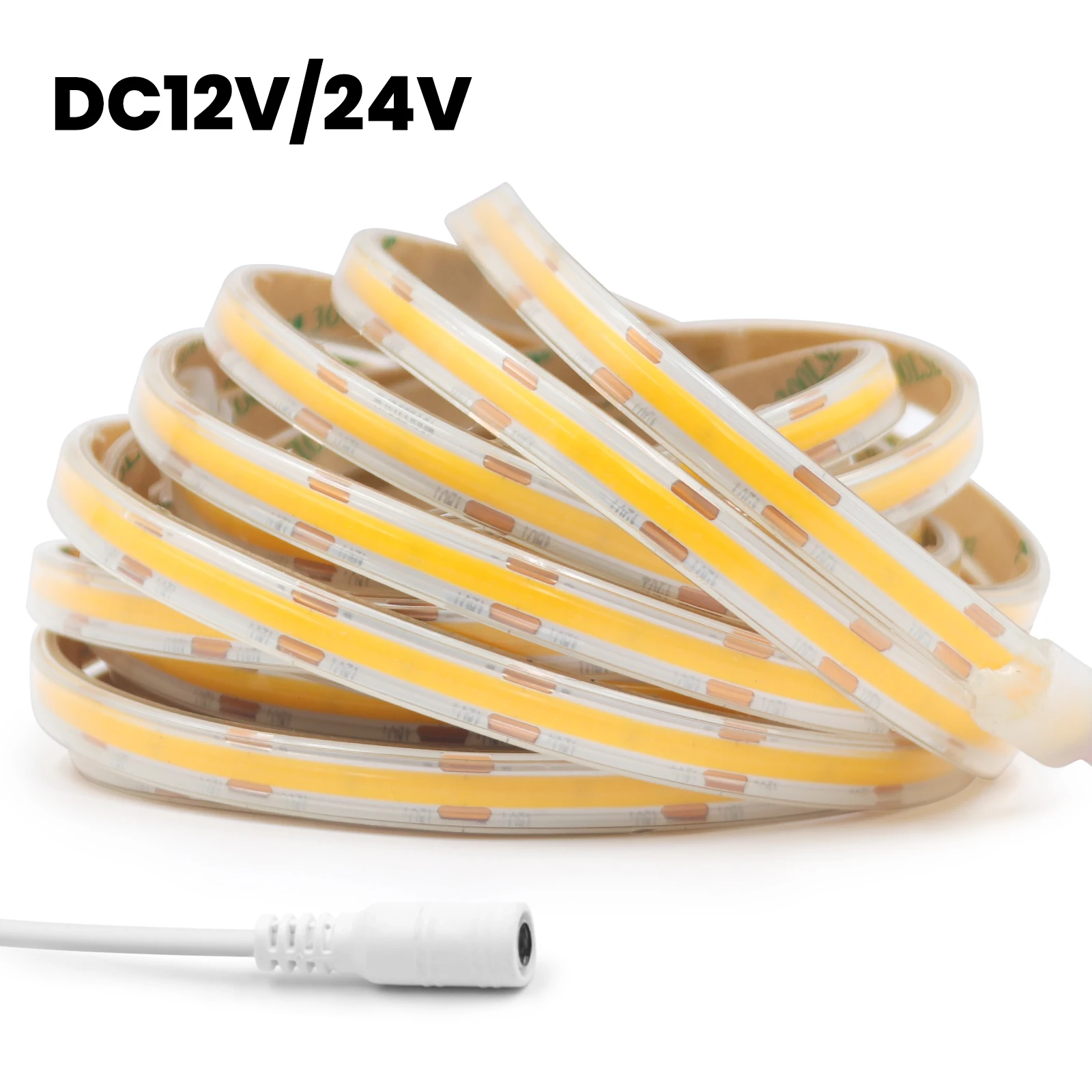 IP67 COB LED Strip Light DC 12V 24V Fita à prova d'água 480LEDs/m Piscina Sala flexível Fita de alta densidade 3000K 4000K 6500K