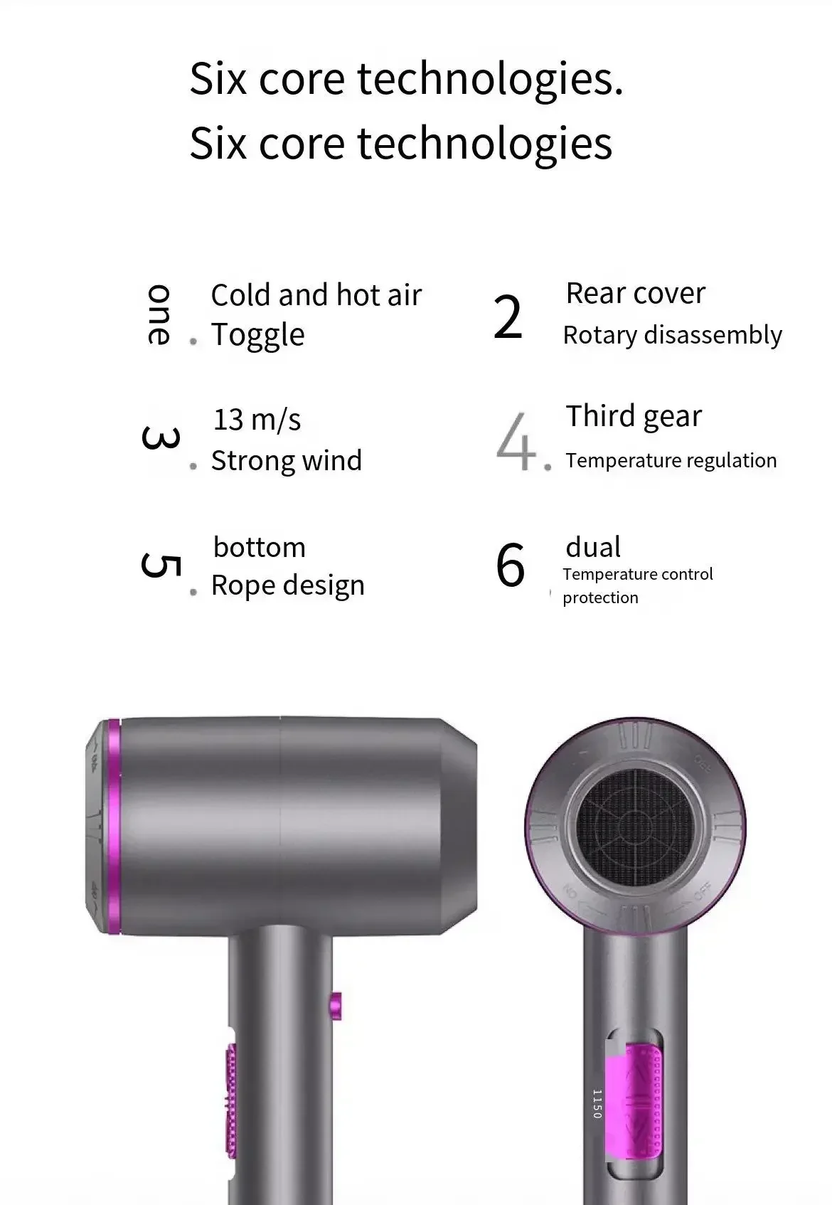 Professional High-power Electric Hair Dryer Home Hair Salon Hammer Blower High Speed Negative Ions Styling Tools Low Noise