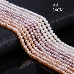AA 36CM Natural Freshwater Cultured Pearls Beads Round 100% Natural Pearls for Jewelry Making DIY Necklace Bracelet 13 Inches