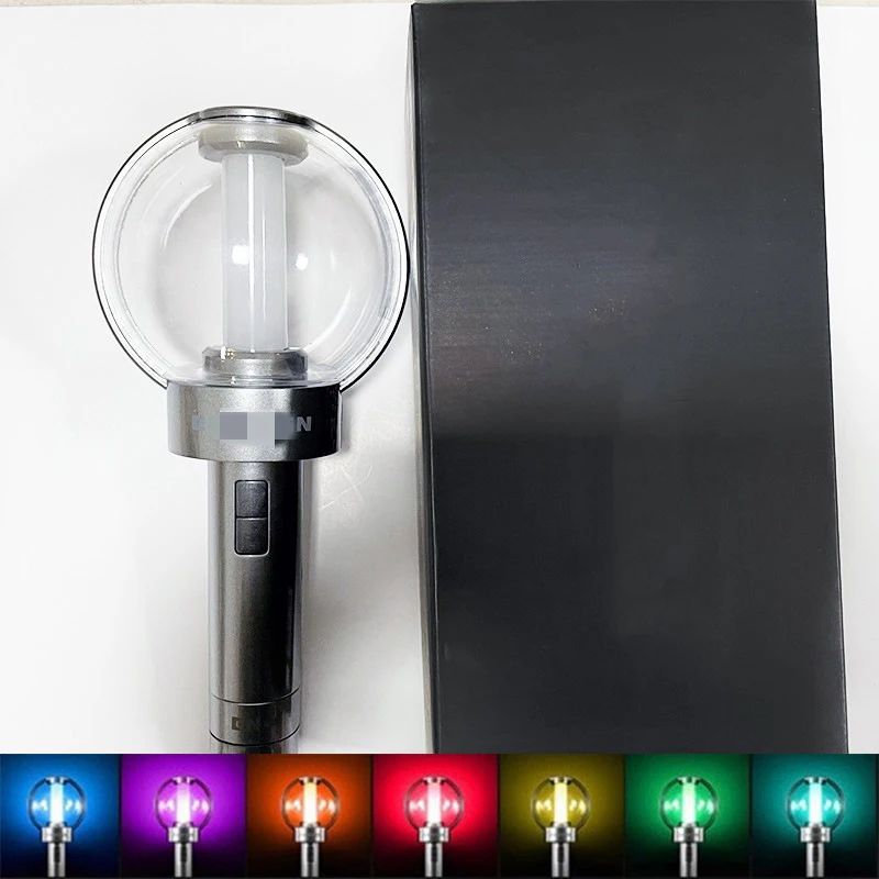 New Kpop EN Lightstick With Bluetooth Hand Lamp Fan Concert 7 Colors Adjustable LED Lamp Cards Light Stick Fans Collection Toys