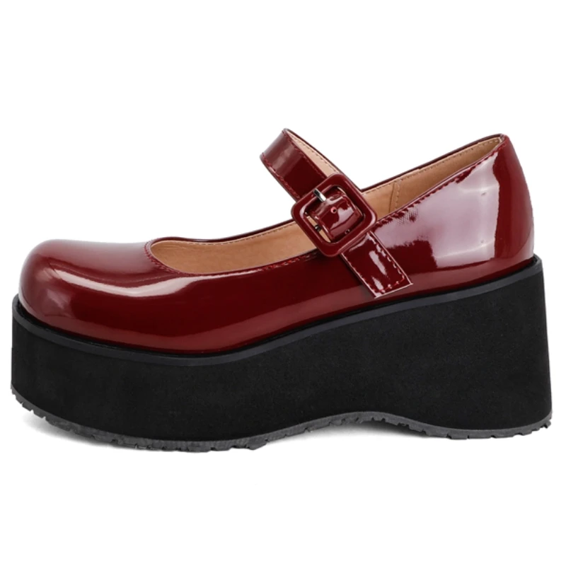 

Женские лоферы на высоком каблуке на танкетке, весна 2024, красные, черные, белые свадебные туфли на каблуке, женские туфли большого размера 45