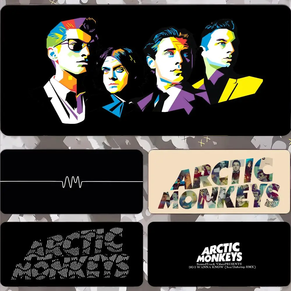 Arctic Monkeys Mouse Pad Gamer Keyboard Mat Pads Gaming Desk Protector Laptops Large Mousepad Cartoon Deskmat