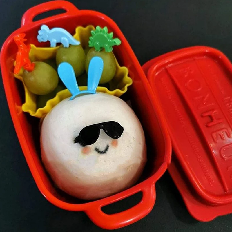 5Pcs Bento Decoration Tools Lunch Bento Box Food Headwear Buffet Sandwich Toppers Decor For Bento Decoration