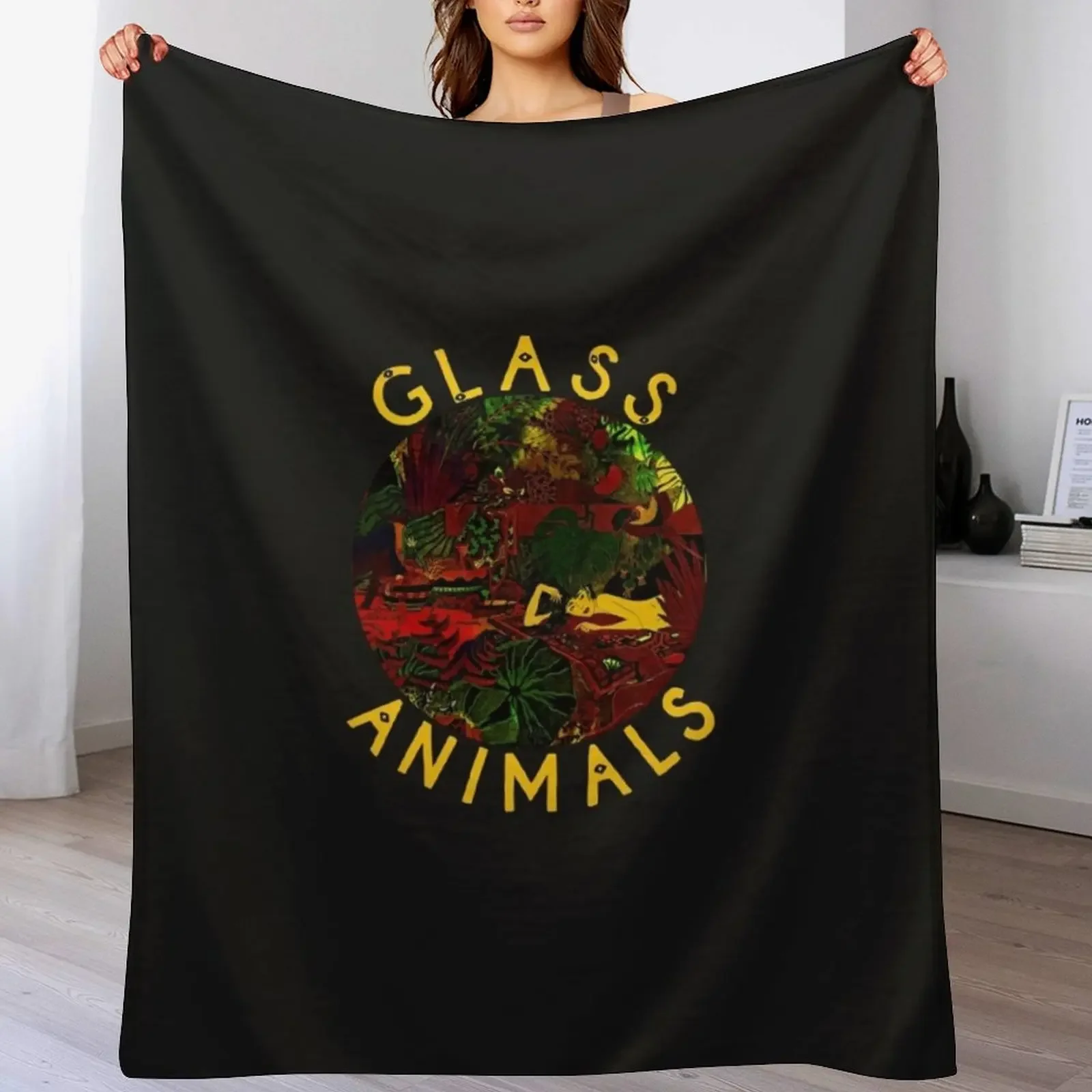 Glass Animals Throw Blanket Stylish Decor Blanket Gift for Friends Roommate
