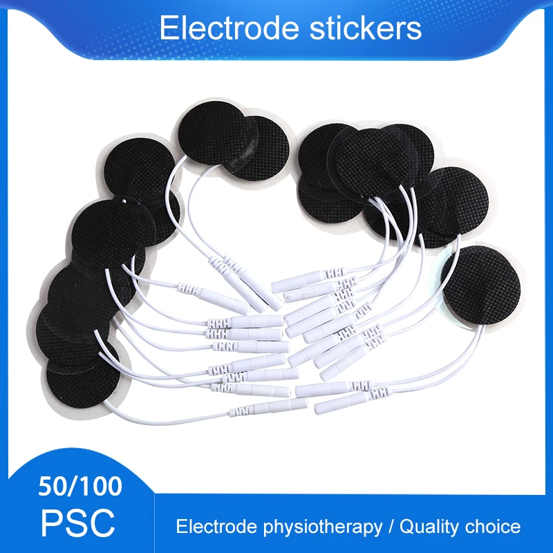 50/100pcs Self High Quality TENS EMS32mm Electrode Pads Gel Patch Acupuncture Pad Massager Patch Slimming Machine Massage