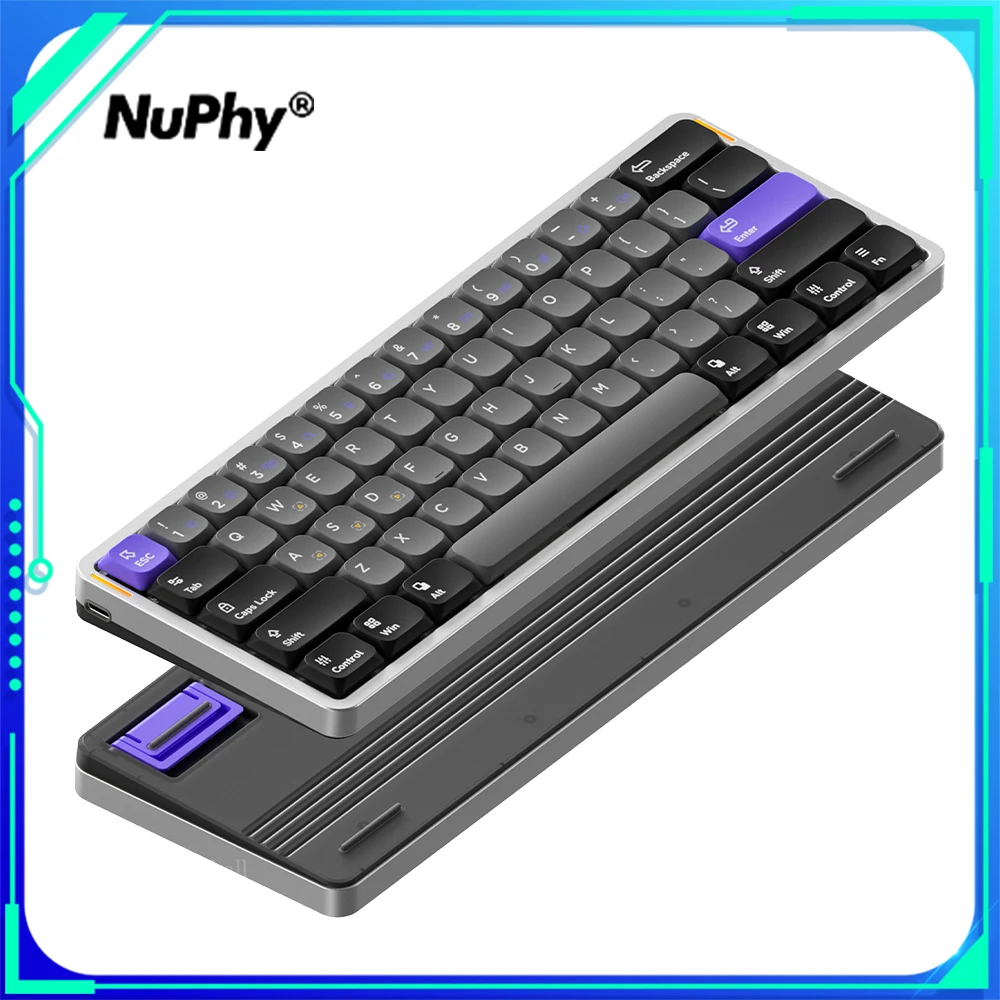 

Nuphy Air60 He Magnetic Switch Keyboard Wired Aluminum Alloy Esports Gaming Keyboard 61keys Custom Office Pc Gamer Accessories