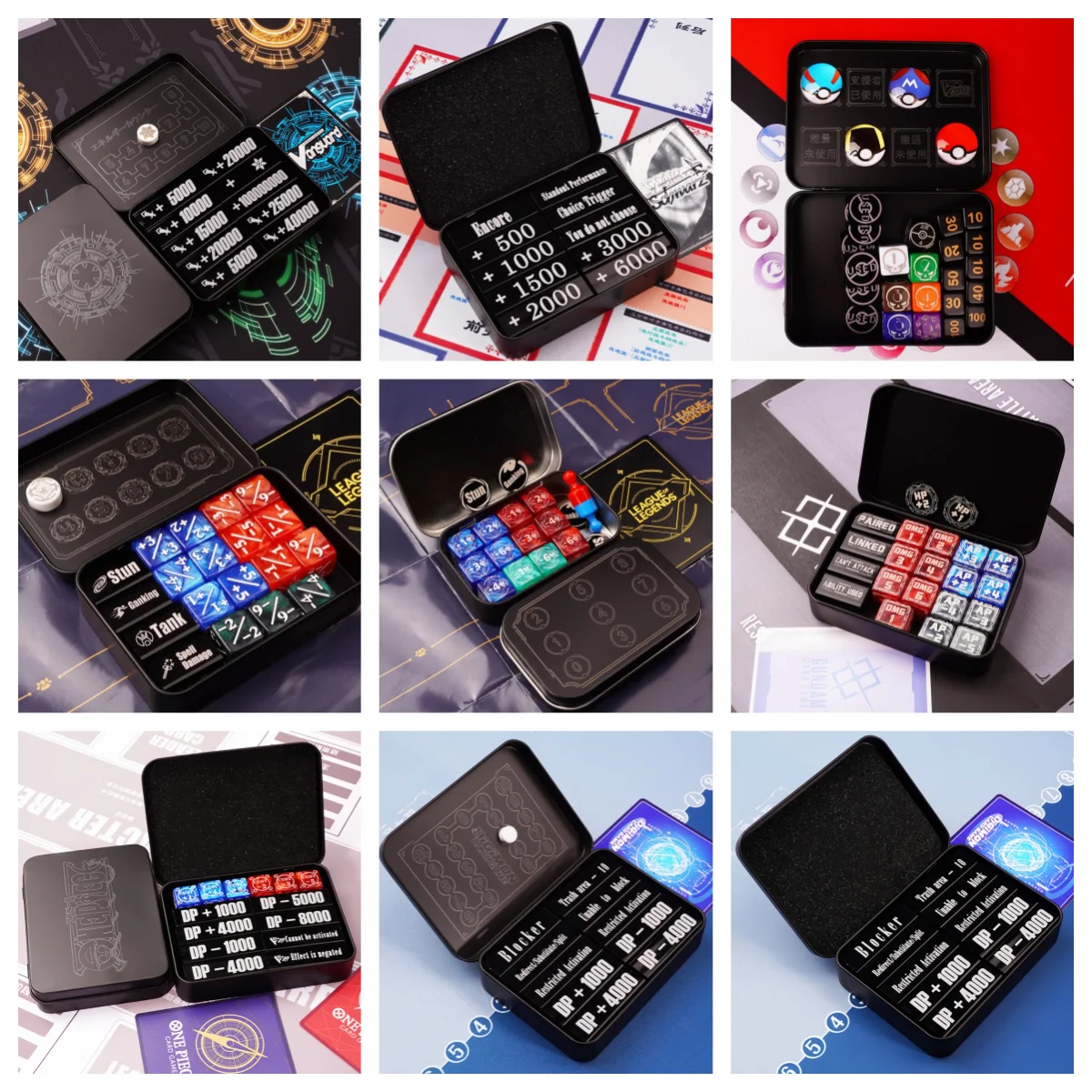 

Suitable for VG PTCG Gundam GCG Game Damage Counter Riftbound OPCG UA DTCG Scorer Attack Power Cost Token Board Game Dice Token