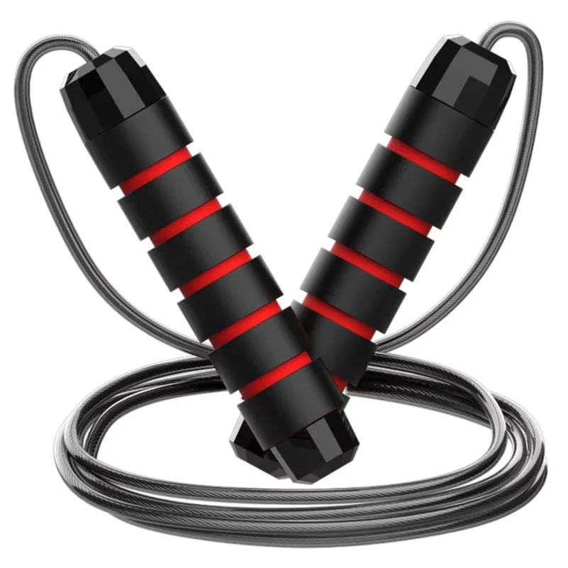 Adjustable Steel Wire Jump Rope Tangle-Free Skipping Rope Fitness Workout Training Home Exercise Sport Equipment