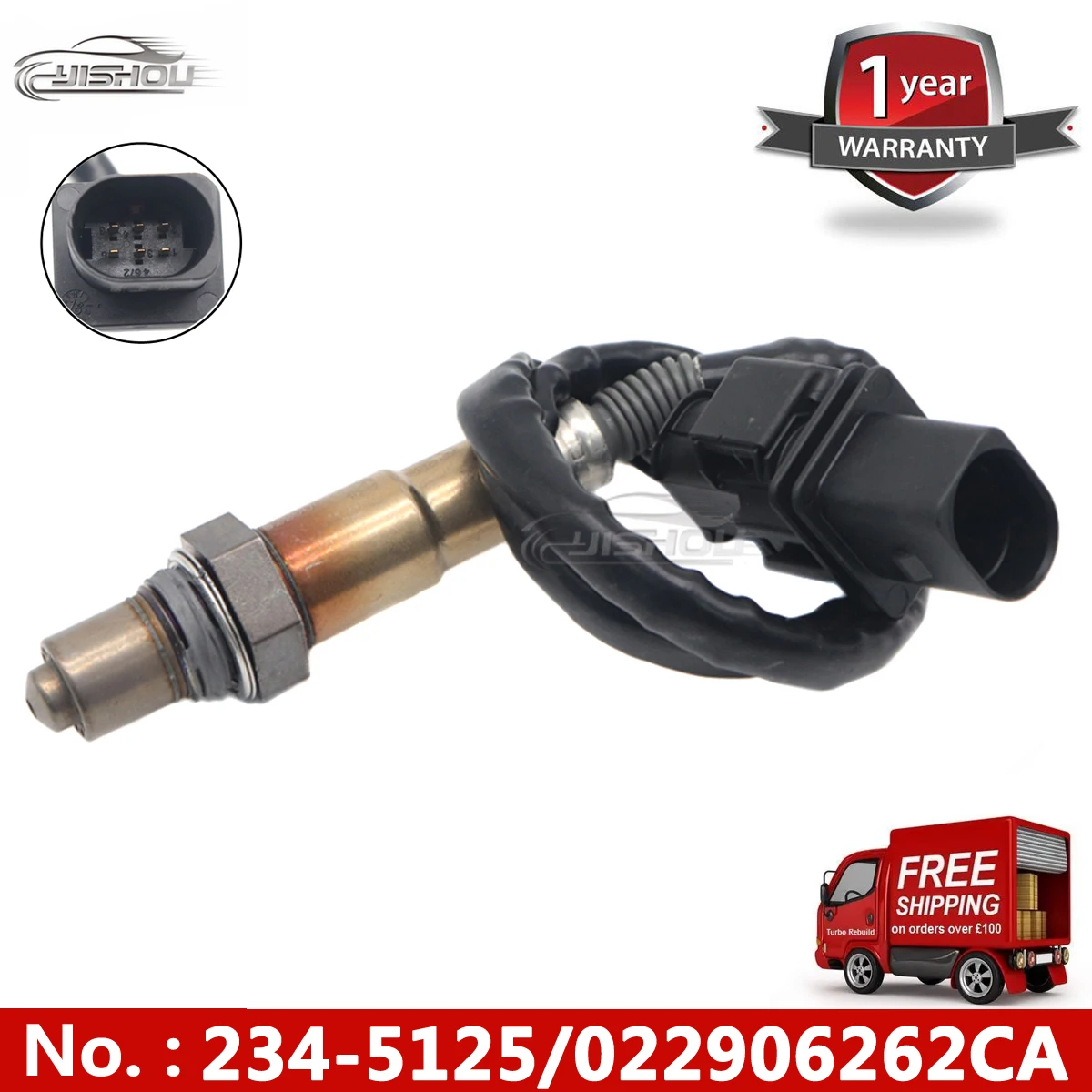 

Датчик кислорода (лямбда-зонд) 2345125 022906262CA для AUDI A3 Q7 TT PORSCHE CAYENNE VOLKSWAGEN EOS R32 TOUAREG