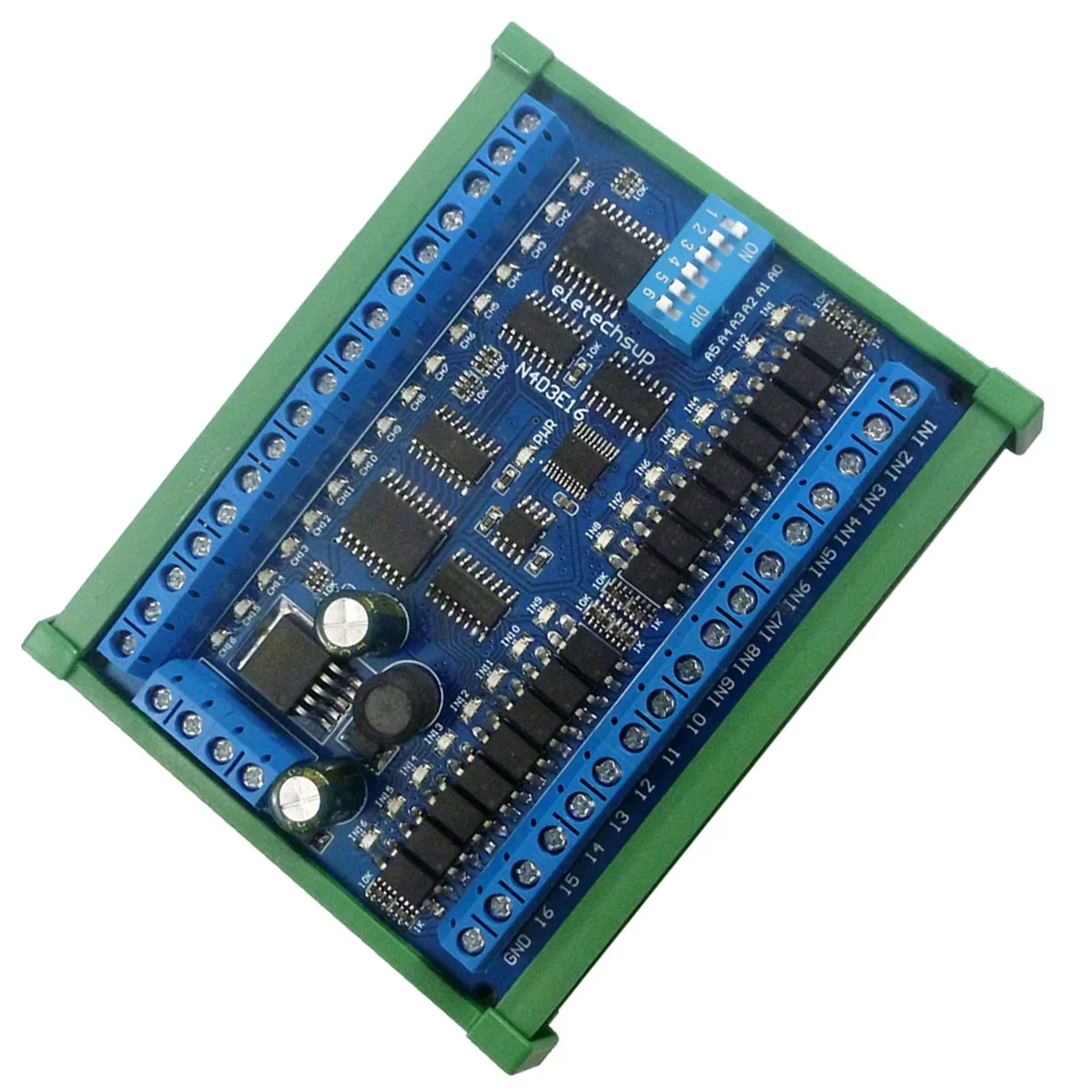 T36C DC 12V 24V 16 in 16 Out RS485 Remote Switch PLC IO Expansion Board Modbus RTU Multifunctional Convenience Module