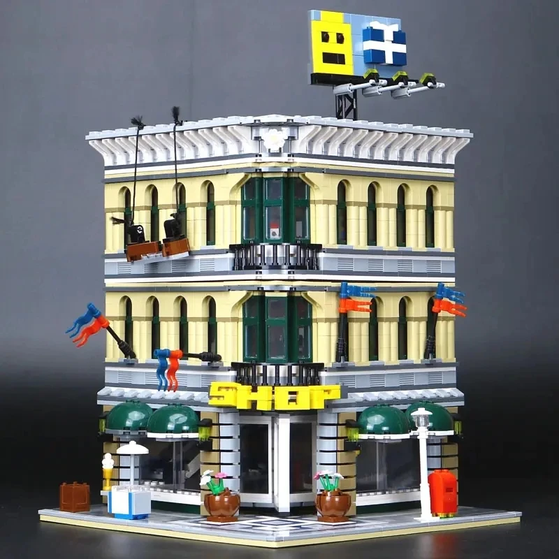 DIY Toys Building Blocks Department Store Mall Modular Street View City Architecture Series Gift For Boys