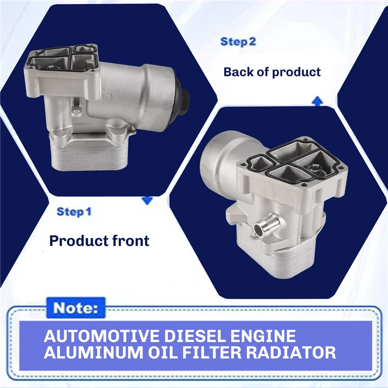 

AB96-03L115389H Diesel Engine Oil Filter Radiator For VW Multivan Polo Caddy Passat Jetta Amarok Ameo Tiguan 03L115389C